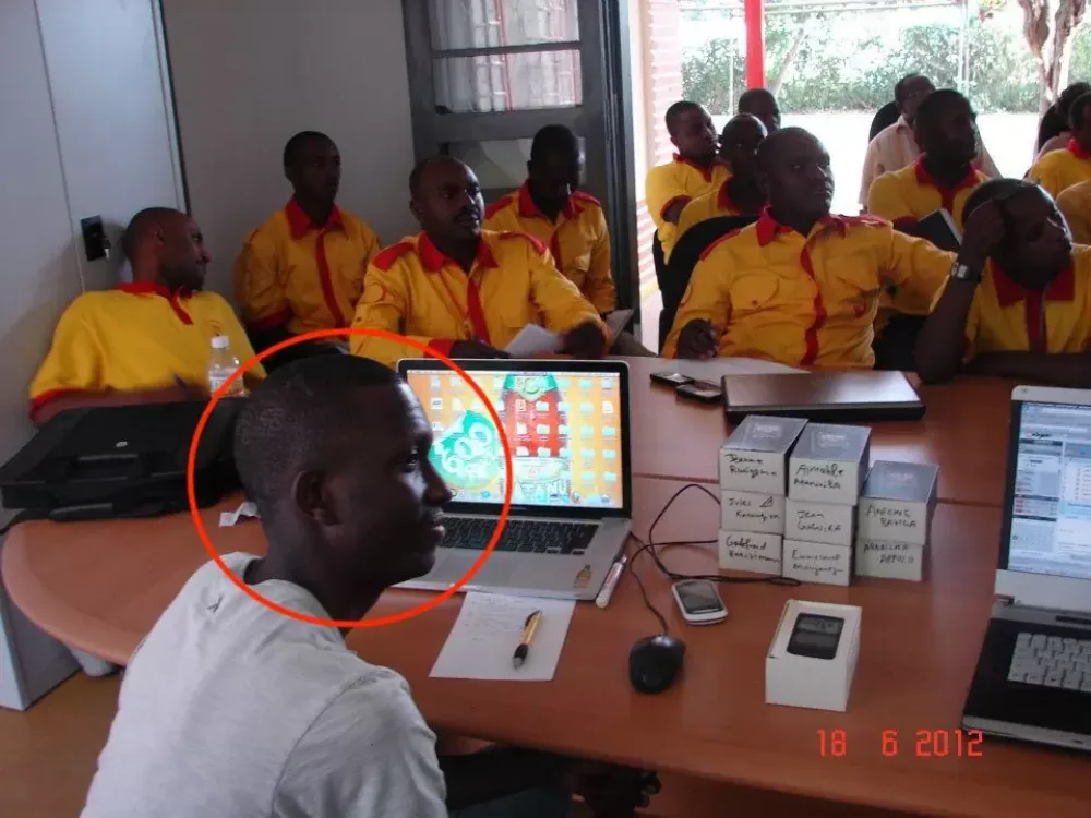 Claude in 2012, working at the beer factory in Rwanda